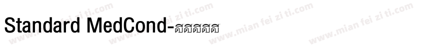 Standard MedCond字体转换